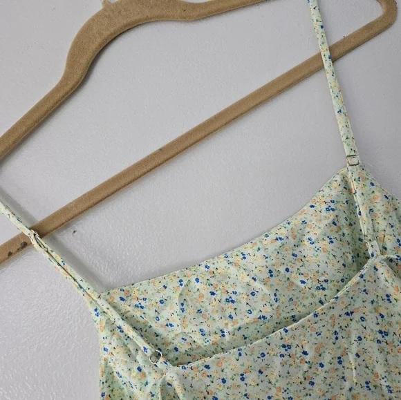 Princess Polly Green Floral Mini Dress Women’s Size 4 - Picture 6 of 9